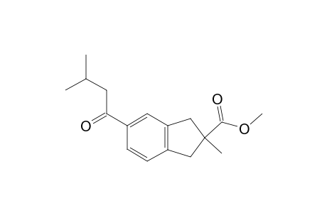 methyl 2-methyl-5-(3-methylbutanoyl)-2,3-dihydro-1H-indene-2-carboxylate