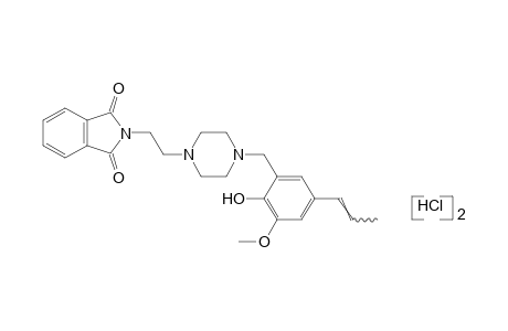 N-{2-[4-(3-METHOXY-5-PROPENYLSALICYL)PIPERAZIN-1-YL]ETHYL}PHTHALIMIDE, DIHYDROCHLORIDE