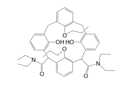 2,8-axial,axial-Bis(diethylamido)-25,27-dihydroxy)-26,28-dipropoxycalix[4]arane