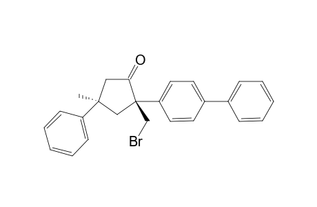 (2R,4R)-2-([1,1'-biphenyl]-4-yl)-2-(bromomethyl)-4-methyl-4-phenylcyclopentan-1-one