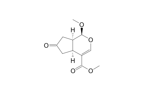 (+/-)-1beta-Methoxy-6-oxo-1,4aalpha,5,6,7,7aalpha-hexahydrocyclopenta[c]pyran-4-carboxylic acid-methylester