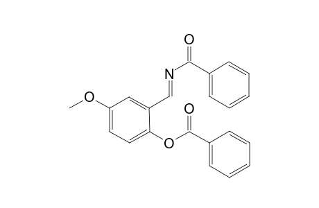 (E)-2-((Benzoylimino)methyl)-4-methoxyphenyl benzoate