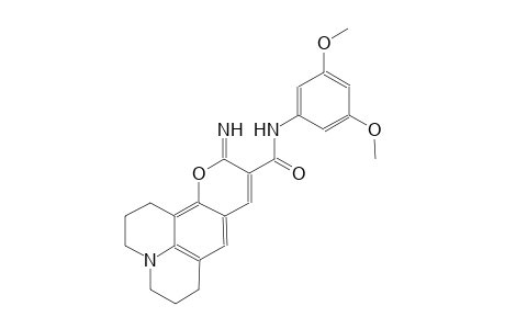 1H,5H,11H-[1]benzopyrano[6,7,8-ij]quinolizine-10-carboxamide, N-(3,5-dimethoxyphenyl)-2,3,6,7-tetrahydro-11-imino-
