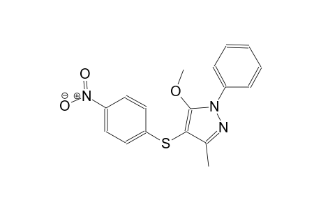 1H-pyrazole, 5-methoxy-3-methyl-4-[(4-nitrophenyl)thio]-1-phenyl-