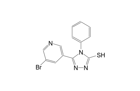 4H-1,2,4-triazole-3-thiol, 5-(5-bromo-3-pyridinyl)-4-phenyl-