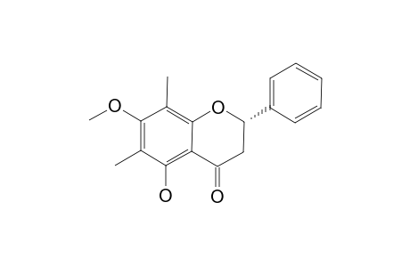 5-HYDROXY-7-METHOXY-6,8-DIMETHYLFLAVANONE