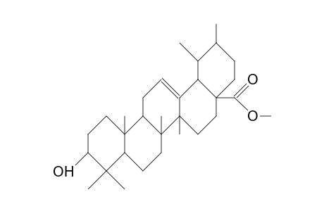 Urs-12-en-28-oic acid, 3-hydroxy-, methyl ester, (3.beta.)-