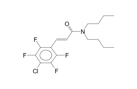 (E)-BETA-(4-CHLOROTETRAFLUOROPHENYL)ACRILIC ACID, N,N-DIBUTYLAMIDE