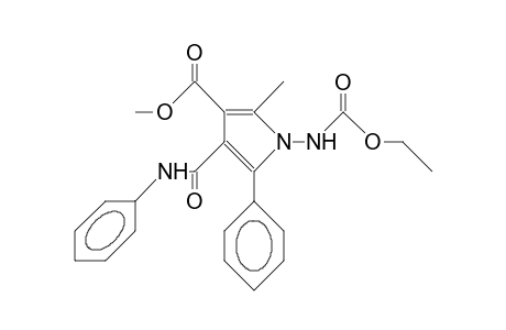 4-Anilinocarbonyl-1-ethoxycarbonylamino-2-methyl-3-methoxycarbonyl-5-phenyl-pyrrole