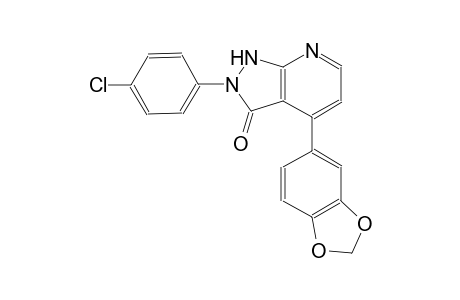 3H-pyrazolo[3,4-b]pyridin-3-one, 4-(1,3-benzodioxol-5-yl)-2-(4-chlorophenyl)-1,2-dihydro-