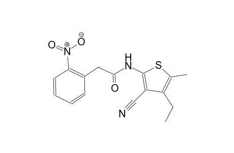 N-(3-cyano-4-ethyl-5-methyl-2-thienyl)-2-(2-nitrophenyl)acetamide