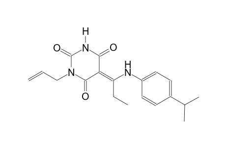 (5E)-1-allyl-5-[1-(4-isopropylanilino)propylidene]-2,4,6(1H,3H,5H)-pyrimidinetrione
