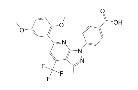 benzoic acid, 4-[6-(2,5-dimethoxyphenyl)-3-methyl-4-(trifluoromethyl)-1H-pyrazolo[3,4-b]pyridin-1-yl]-