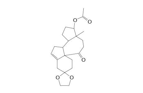 Cyclopenta[a]indeno[3,3a-c]cycloheptane, 9-acetoxy-3,3-ethylenedioxy-9a-methyl-12-oxo-1,2,3,4,6,6a,6b,7,8,9,9a,10,11,12-tetradecahydro-