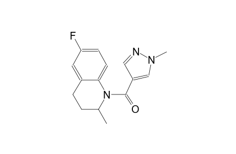 6-fluoro-2-methyl-1-[(1-methyl-1H-pyrazol-4-yl)carbonyl]-1,2,3,4-tetrahydroquinoline