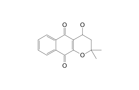 4-hydroxy-2,2-dimethyl-3,4-dihydrobenzo[g]chromene-5,10-quinone