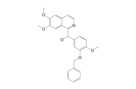 3'-BENZYLOXY-4'-METHOXYPHENYL-1-(6,7-DIMETHOXYISOQUINOLYL)-CARBINOL