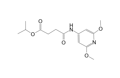 isopropyl 4-[(2,6-dimethoxy-4-pyridinyl)amino]-4-oxobutanoate