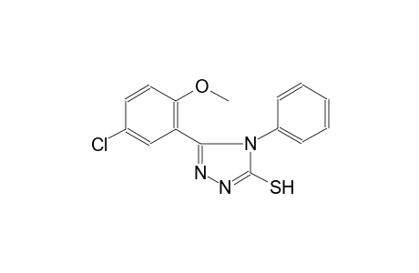4H-1,2,4-triazole-3-thiol, 5-(5-chloro-2-methoxyphenyl)-4-phenyl-