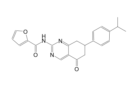 N-[7-(4-isopropylphenyl)-5-oxo-5,6,7,8-tetrahydro-2-quinazolinyl]-2-furamide