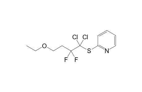 4-Ethoxy-1,1-dichloro-2,2-difluoro-1-(2-pyridylthio)butane
