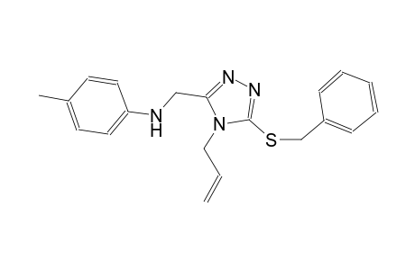 N-{[4-allyl-5-(benzylsulfanyl)-4H-1,2,4-triazol-3-yl]methyl}-4-methylaniline