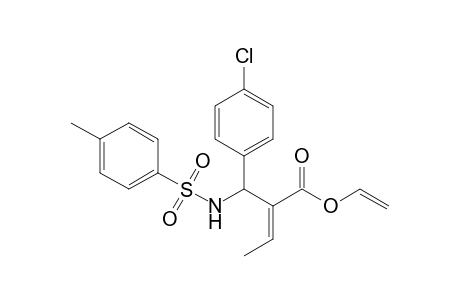(E)-2-[(4-Chlorophenyl)(toluene-4-sulfonylamino)methyl]but-2-enoic acid vinyl ester