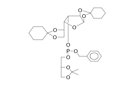 BENZYL(D,L-2,3-ISOPROPYLIDENDIOXY-1-PROPYL)(1,2;5,6-DICYCLOHEXYLIDENE-D-GLUCOFURANOSO-3)PHOSPHITE