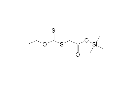 [(Ethoxycarbothioyl)sulfanyl]acetic acid, tms derivativ