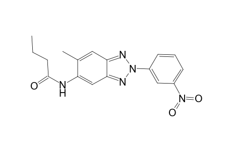 Butanamide, N-[6-methyl-2-(3-nitrophenyl)benzotriazol-5-yl]-