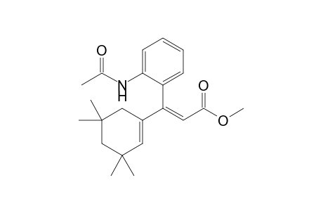 Methyl 3-(3,3,5,5-Tetramethylcyclohex-1-enyl)-3-(o-acetamidophenyl)-2-propenoate