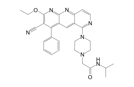 3-Cyano-2-ethoxy-4-phenyl-6-(N-isopropyl-1-piperazinacetamido)-1,7,10-antyridine