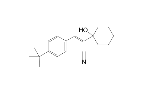 (E)-3-(4-(Tert-butyl)phenyl)-2-(1-hydroxycyclohexyl)acrylonitrile