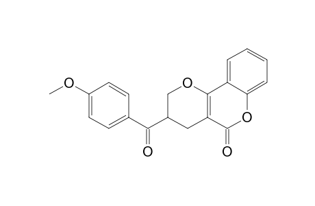 3-(4-METHOXYBENZOYL)-3,4-DIHYDRO-2H,5H-1-BENZOPYRANO-[4,3-B]-PYRAN-5-ONE