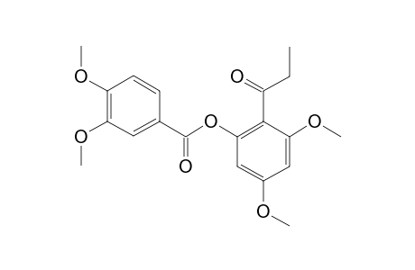1-[2-(3,4-DIMETHOXYBENZOYLOXY)-4,6-DIMETHOXYPHENYL]-PROPAN-1-ONE