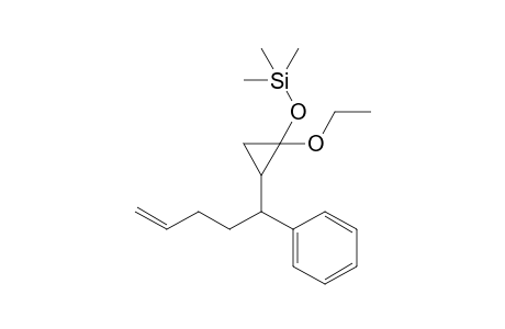 1-Ethoxy-2-(1'-phenylpent-4'-enyl)-1-(trimethylsiloxy)cyclopropane