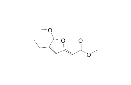 2-(Methoxycarbonyl)methylene-4-ethyl-5-methoxy-2,5-dihydrofuran