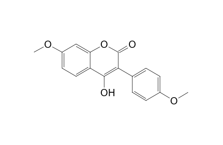 4-Hydroxy-7-methoxy-3-(4'-methoxyphenyl)coumarin
