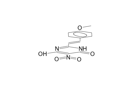 (E)-2-[2-(4-methoxyphenyl)ethenyl]-5-nitro-6-hydroxy-3,4-dihydropyrimidin-4-one