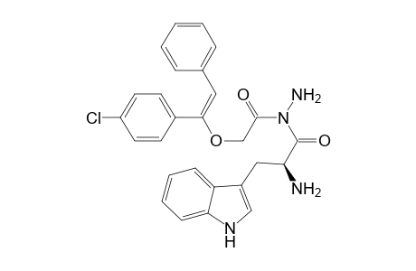 N-4'-chloro-(E)-stilbenyloxymethylcarbonyltryptophan hydrazide