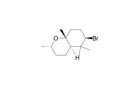 (2.alpha.,4a.alpha.,6.beta.,8a.beta.)-(.+-.)-6-Bromooctahydro-2,5,5,8a-tetramethyl-2H-1-benzopyran
