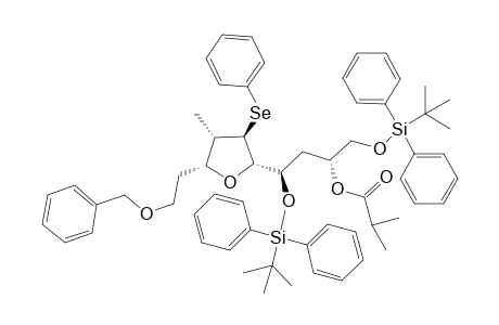(6R,8R)-8-((2S,3R,4S,5R)-5-(2-(Benzyloxy)ethyl)-4-methyl-3-(phenylselanyl)tetrahydrofuran-2-yl)-2,2,11,11-tetramethyl-3,3,10,10-tetraphenyl-4,9-dioxa-3,10-disiladodecan-6-yl isobutyrate