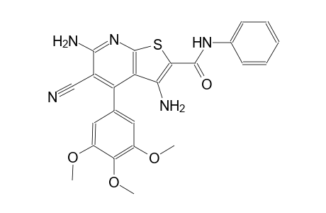 3,6-diamino-5-cyano-N-phenyl-4-(3,4,5-trimethoxyphenyl)thieno[2,3-b]pyridine-2-carboxamide