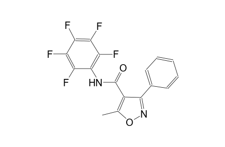 5-methyl-N-(2,3,4,5,6-pentafluorophenyl)-3-phenyl-4-isoxazolecarboxamide