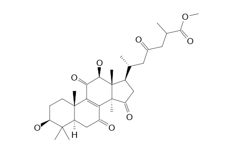 (6R)-6-[(3S,5R,10S,12S,13R,14R,17R)-3,12-dihydroxy-7,11,15-triketo-4,4,10,13,14-pentamethyl-1,2,3,5,6,12,16,17-octahydrocyclopenta[a]phenanthren-17-yl]-4-keto-2-methyl-enanthic acid methyl ester