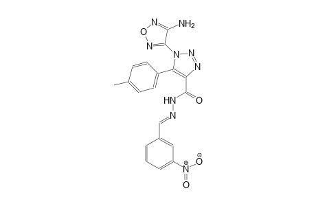 1-(4-amino-1,2,5-oxadiazol-3-yl)-5-(4-methylphenyl)-N'-[(E)-(3-nitrophenyl)methylidene]-1H-1,2,3-triazole-4-carbohydrazide
