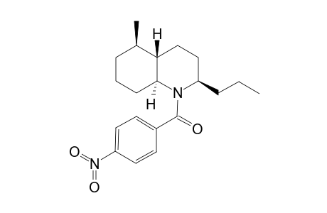 rac-[(2R,4aS,5R,8aS)-5-Methyl-2-propyl-octahydroquinolin-1-yl]-(4-nitrophenyl)methanone