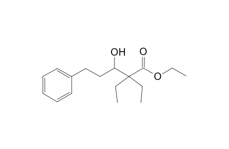 Ethyl 2,2-diethyl-3-hydroxy-5-phenylpentanoate