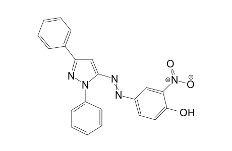 2-Nitro-4-(1',3'-diphenyl pyrazole-5-ylazo)phenol
