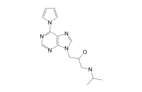 1-(propan-2-ylamino)-3-(6-pyrrol-1-ylpurin-9-yl)propan-2-ol